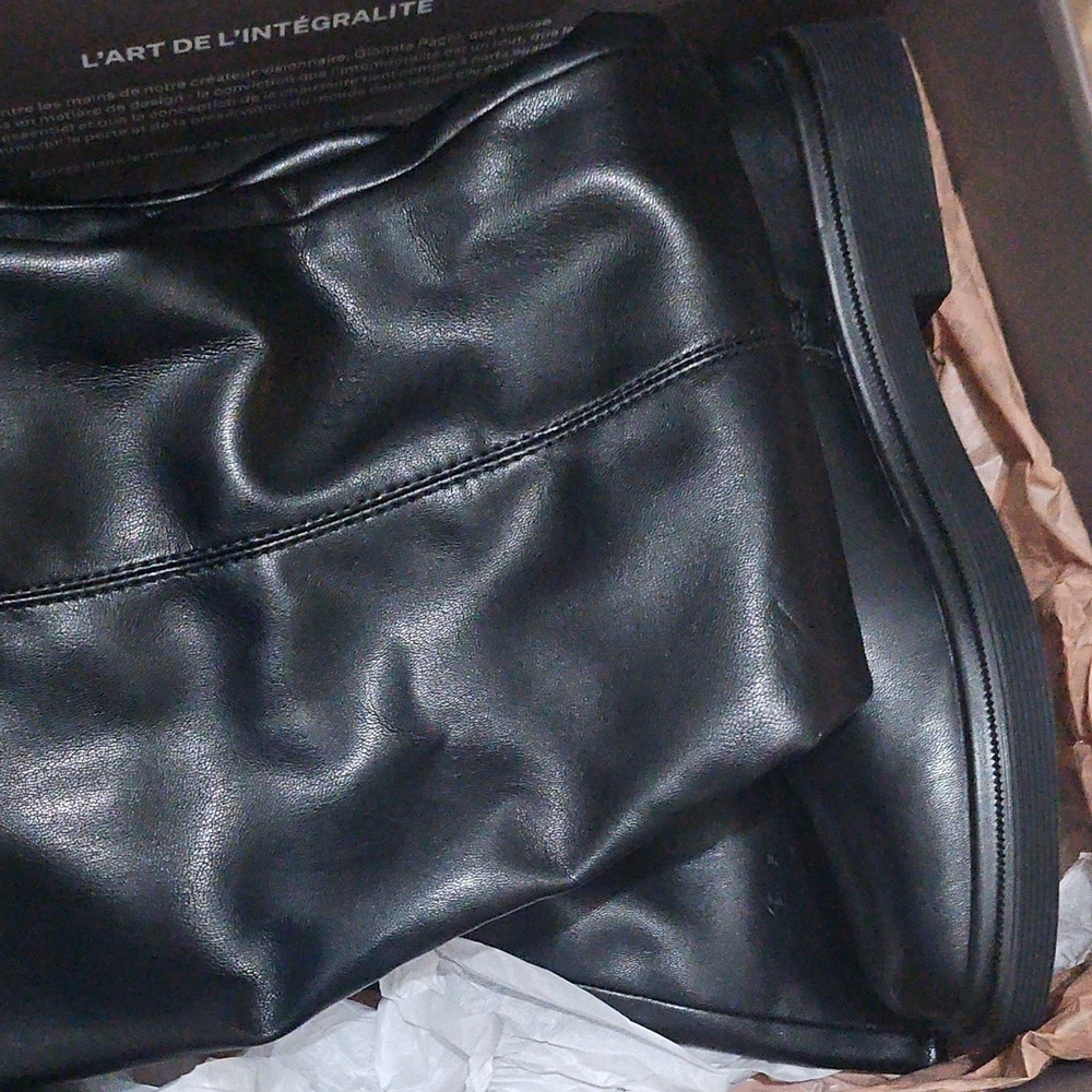 Black Over-the-Knee Women's Boots - Picture 3 of 7